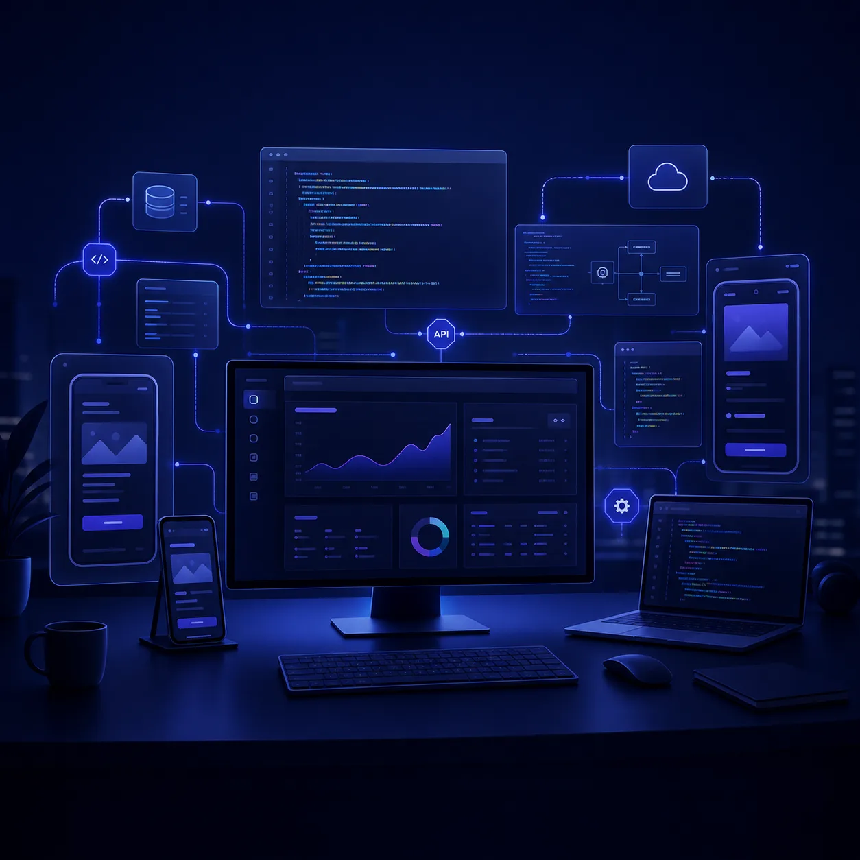 SystemForge illustration - custom software